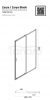 BESCO Drzwi prysznicowe przesuwne Zarya Black 130 DZB-130